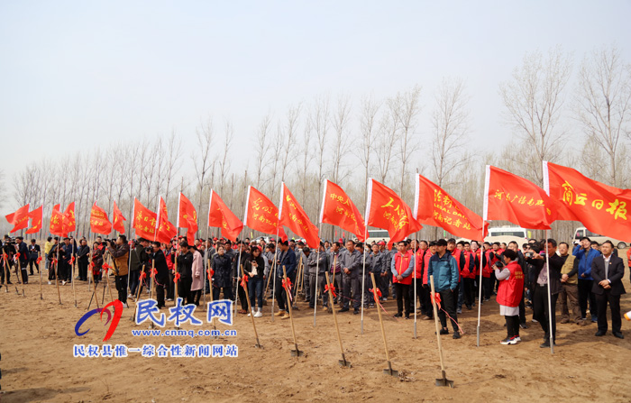 共植媒體林 同迎故道春——省委常委、宣傳部長江凌蒞民植新綠、造“媒林”