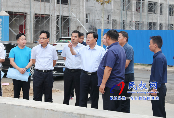 市人大常委會副主任、縣委書記姬脈常調(diào)研我縣城市水系建設工作