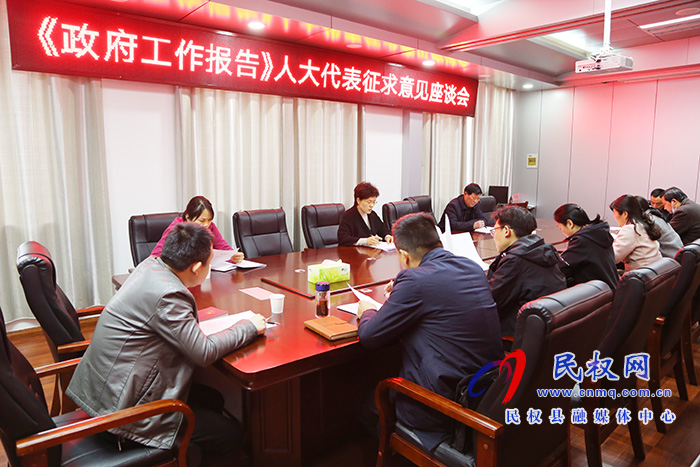 縣人大常委會召開《政府工作報告》人大代表征求意見座談會 縣人大常委會召開《政府工作報告》人大代表征求意見座談會