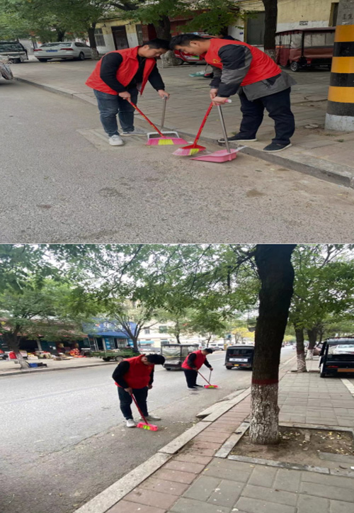 城管局路燈所：迎接我縣文明城、衛(wèi)生城創(chuàng)建及冷博會召開開展志愿交通、衛(wèi)生服務(wù)