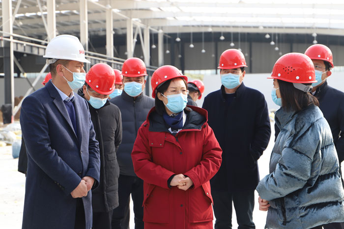 縣委副書記、縣長王靜嫻調(diào)研企業(yè)建設(shè)進(jìn)展情況