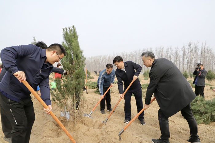 民權(quán)黃河故道添新綠，攜手共植“黨建幸福林”