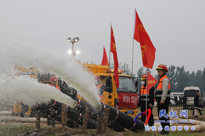 使命2023民權縣防汛抗洪應急綜合演練舉行