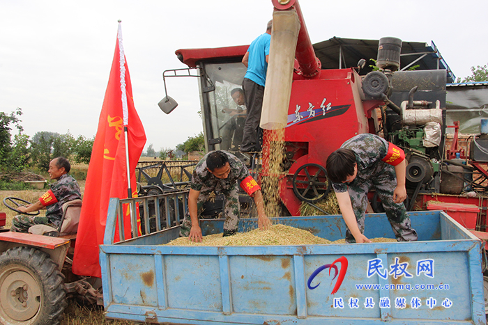褚廟鄉(xiāng)黨員先鋒隊助農(nóng)麥收