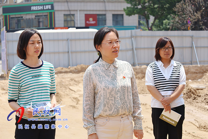 縣委書記、縣長王靜嫻調(diào)研城建項目建設(shè)情況