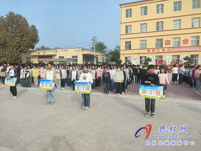 民權(quán)縣人和鎮(zhèn)高集學(xué)校開展“路隊(duì)展風(fēng)采、文明伴我行--最美路隊(duì)”評(píng)比活動(dòng)