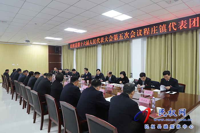 縣委副書記、縣長王景義參加程莊鎮(zhèn)代表團審議討論