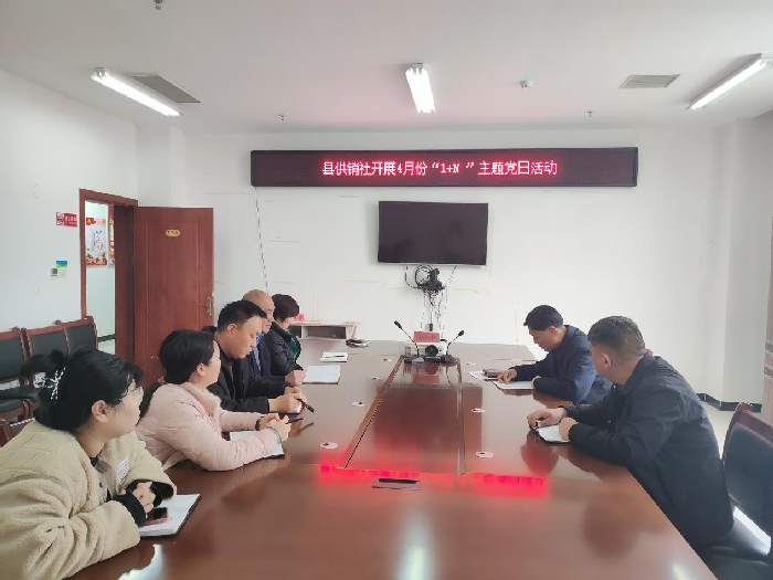 縣供銷社4月份主題黨日“1+關(guān)于國(guó)家安全的專題學(xué)習(xí)”活動(dòng)