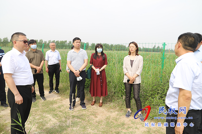 省財政廳稅政處副處長梁蕊一行到民調(diào)研濕地治理修復工作