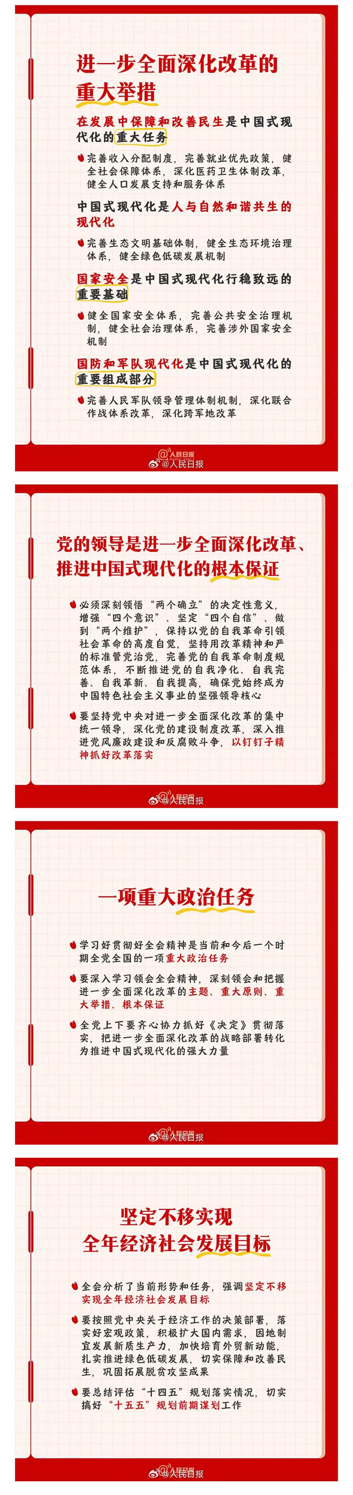 【學(xué)習(xí)貫徹黨的二十屆三中全會(huì)精神】黨的二十屆三中全會(huì)知識(shí)點(diǎn)